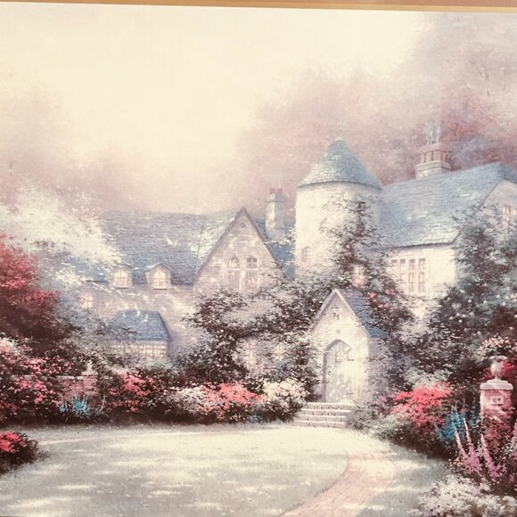 Print of "Beyond Autumn Gate: Morning at Ivycrest Manor" by Renowned American Ar - Picture 3 of 7